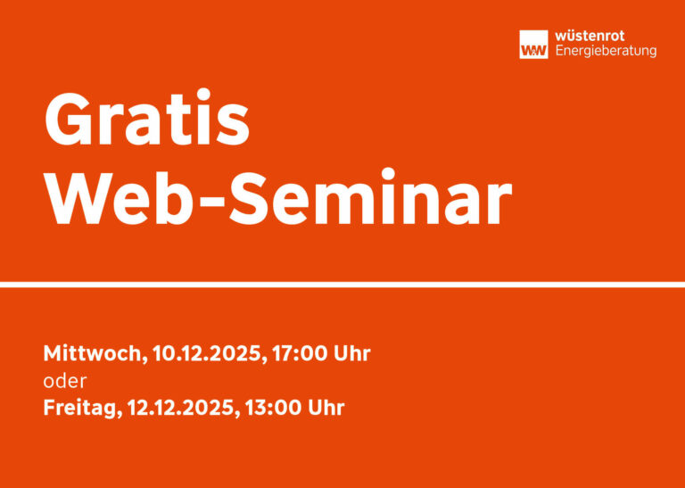 Kostenloses Web-Seminar: So profitieren Sie von einer energetischen Sanierung